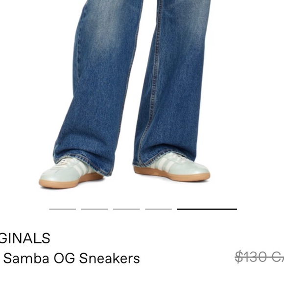 adidas Samba OG Women's Athletic Shoes - Mint Green and White - Picture 5 of 8